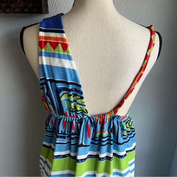 Ann Hodge For Millicent 60’s/70’s Terry Maxi Dress L - Picture 4 of 9